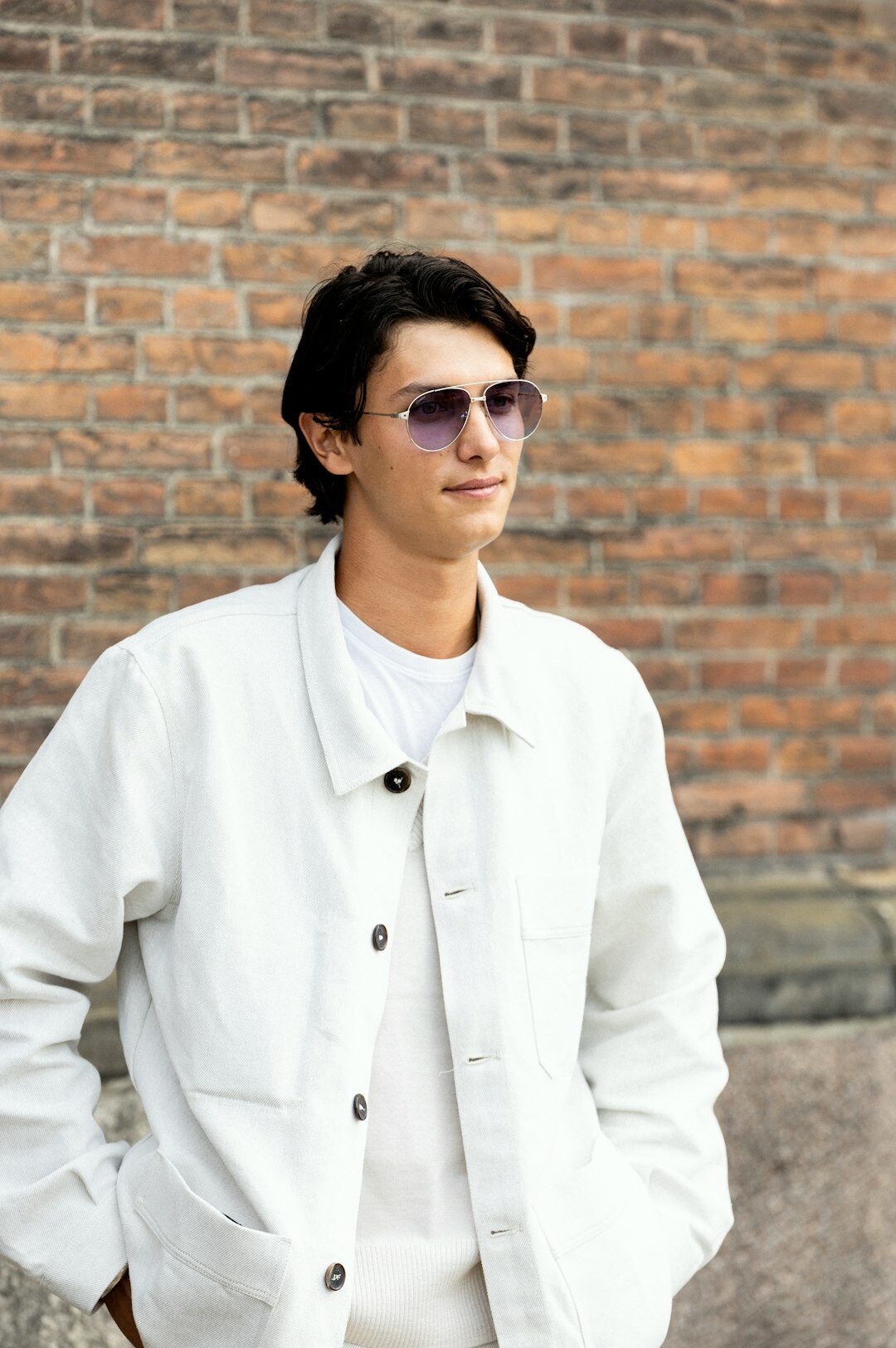 Portrait of a Danish man in work jacket outdoors